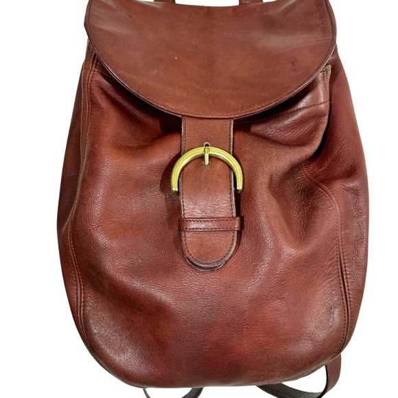 Vintage Coach Soho Bantam Back Sac Small Backpack Soho Series 4134 Red Leather - Picture 5 of 12